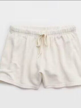 Aerie Endless Summer High Waisted Shorts – Cream | Women’s Small ☀️🤍